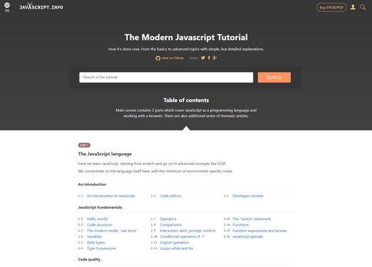 現(xiàn)代 Javascript 教程開(kāi)源項(xiàng)目 現(xiàn)代 Javascript 教程開(kāi)源項(xiàng)目